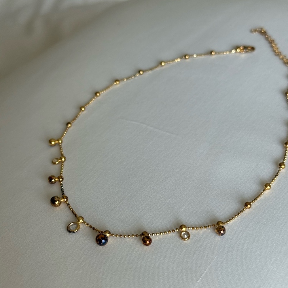 Gold Beaded Necklace